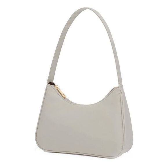 Taupe Nylon Shoulder Bag  - Picture 2 of 4